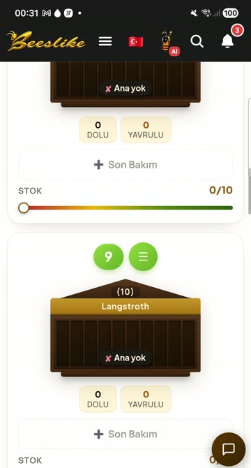 Arıcılık Uygulaması: Kovan Takip Programı – Kovan kartları