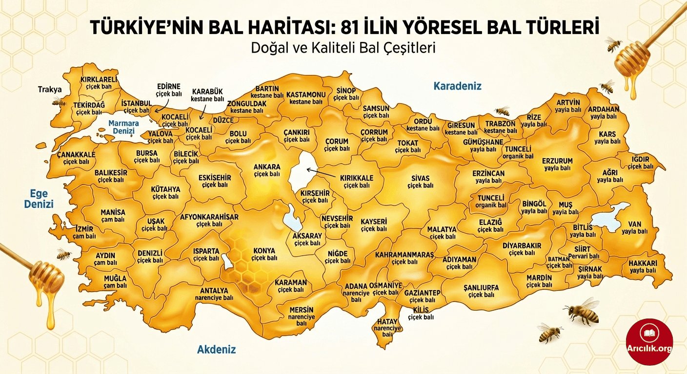 2026 Türkiye Arıcılık Haritası: Bölgesel Bal Türleri ve Verim Analizi