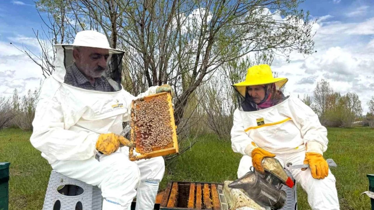 
 
 Choosing to evaluate the retirement period with production, Cemil Kotan is now among the notable producers in the region, having started his beekeeping adve