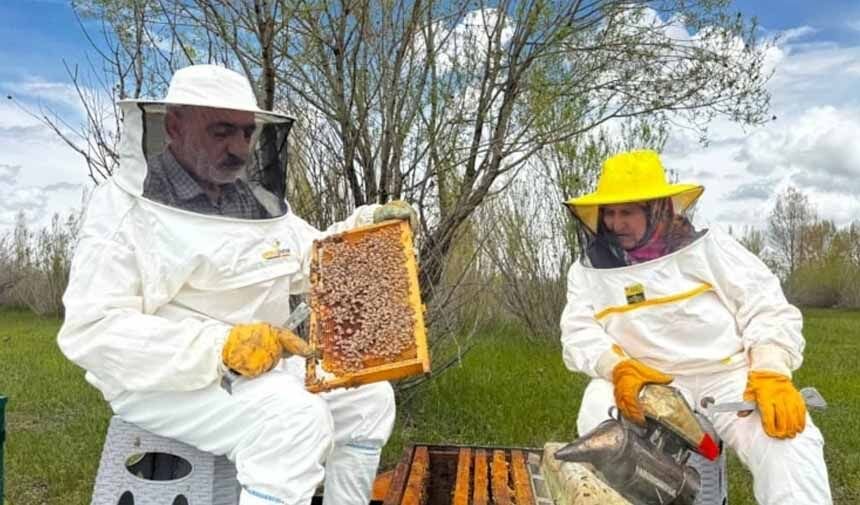 
 Instead of leading a quiet life after retirement in Ağrı, Cemil Kotan chose to produce and has created an exemplary success story with the beekeeping business