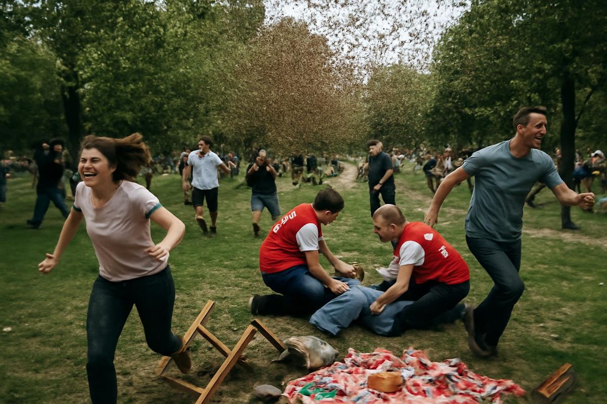 Ölü und Verletzte.... Eine Biene war schuld