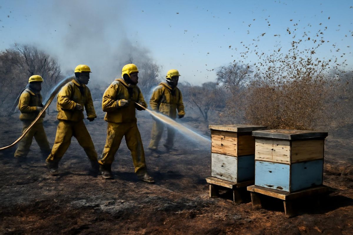 Tremonton brush fire linked to beekeeping efforts has been put out.