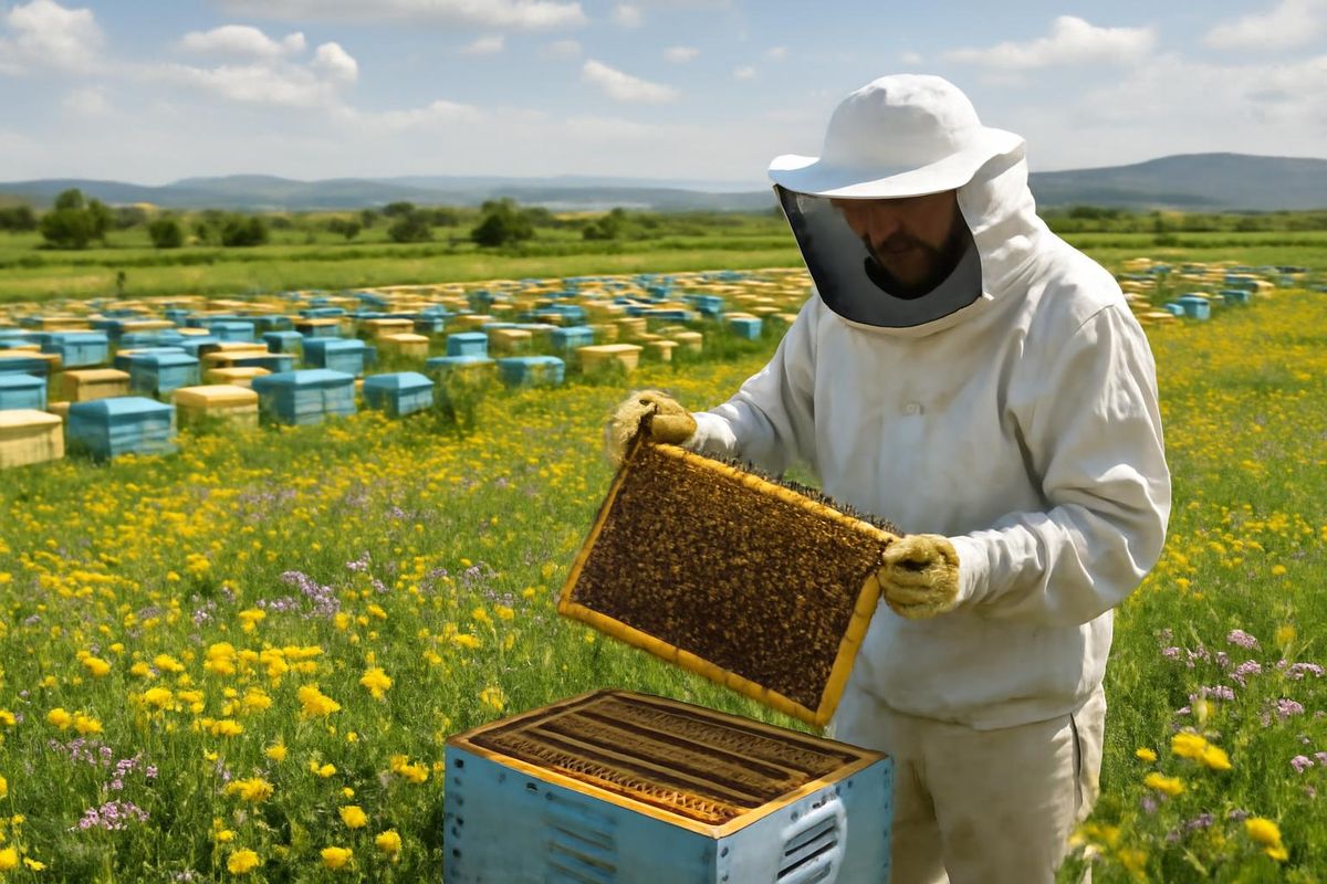 Rahime Yıldırım Kurtoğlu, a high agricultural engineer from Adıyaman, began beekeeping in Çüngüş, Diyarbakır, to ensure her children consume natural honey after