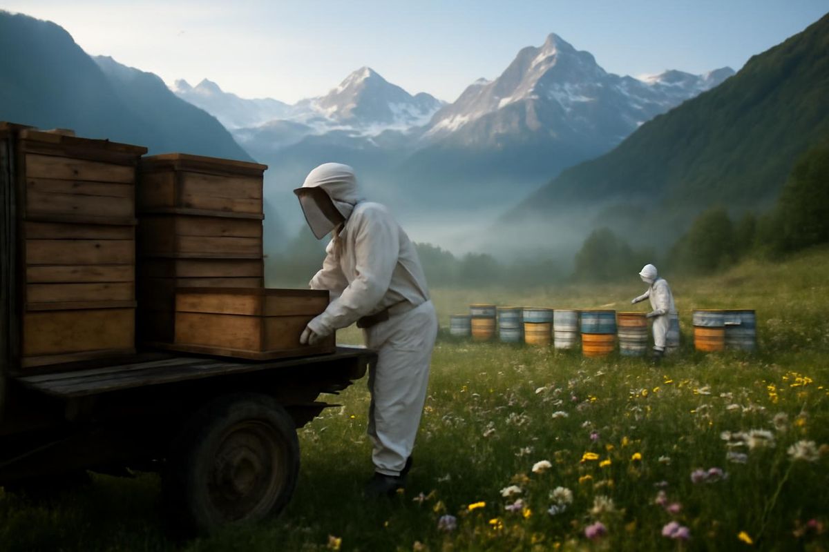 Le voyage difficile mais doux des apiculteurs : la saison des alpages a commencé