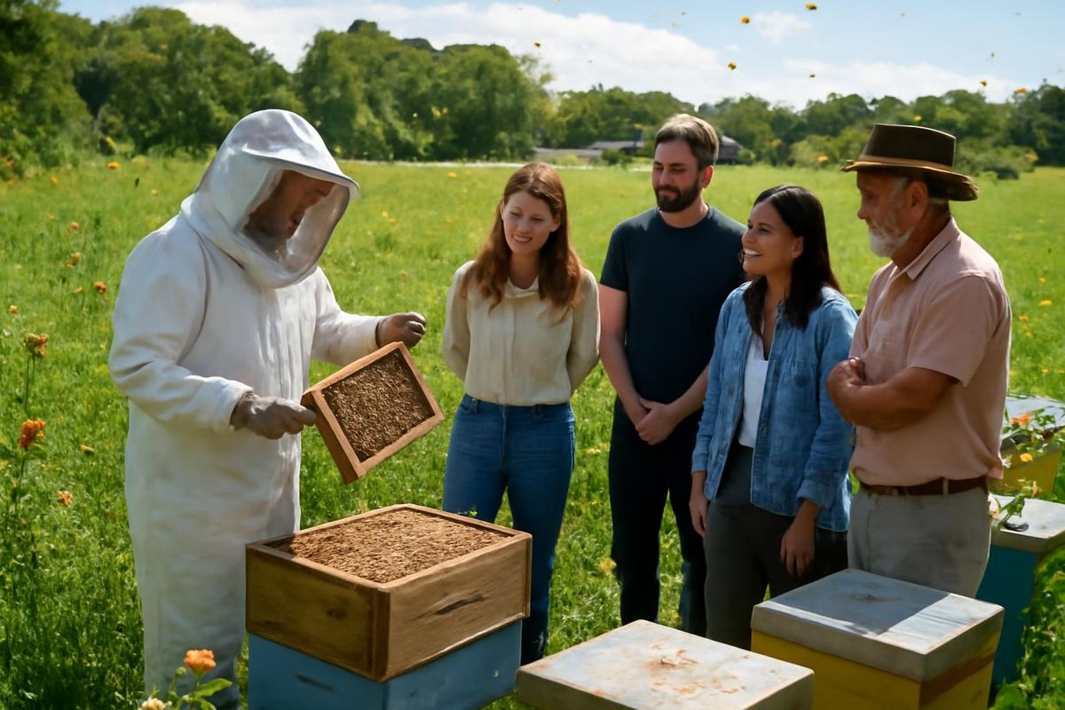Explore HoneyBee Lane Bees, operated by Janette and Tom Chudleigh for four years, now offering tours for two years. Their location is buzzing with activities fo