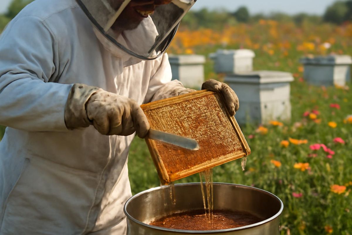 According to the June beekeeping calendar, honey that is 70-80% capped should be harvested,…