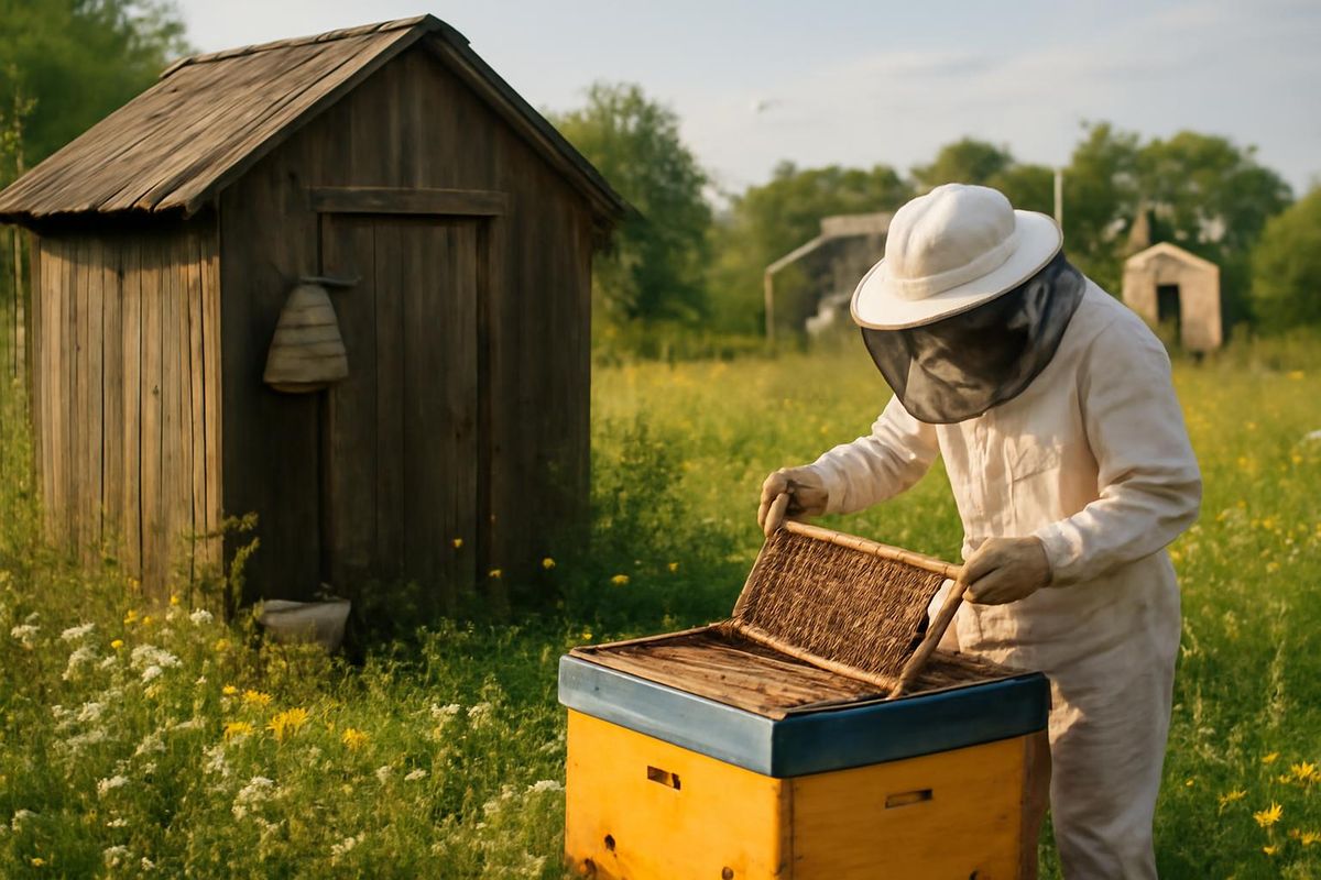 University student İsmail Gültekin has returned to Şeyhşaban Mahallesi in Kayseri, abandoned after the 1979 flood, to establish his own beekeeping business. Gül