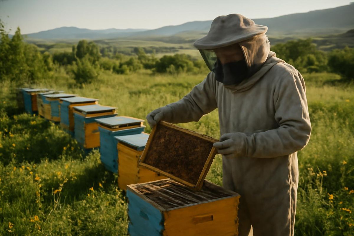 Ismail Gültekin, a student from Kayseri University, has embarked on beekeeping in the Şeyhşaban neighborhood of İncesu, returning to his ancestral land after th