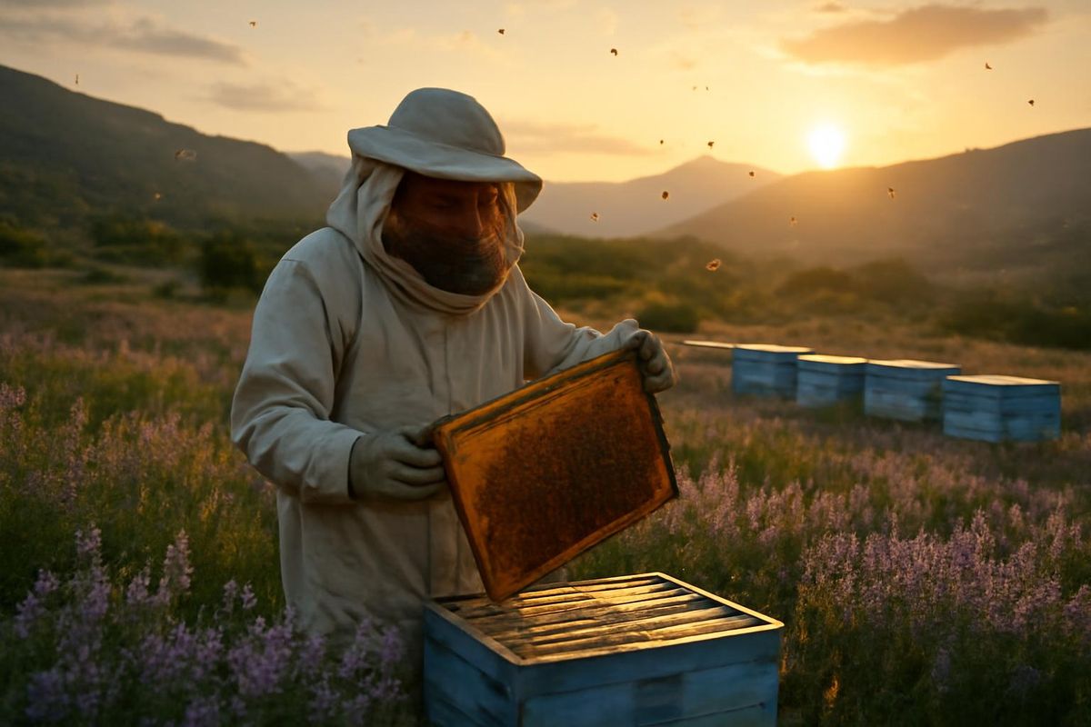 Intensive work has begun in the hives for the unique flavors from the thyme and wild licorice highlands in Malatya's Darende district. Ayhan Tokgöz, who continu