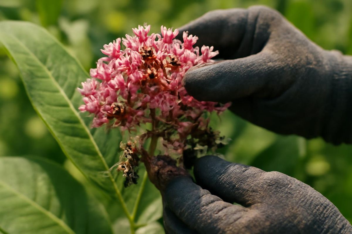 Concerns arose in r/gardening after a user shared images of sluggish and deceased bees on common milkweed flowers, highlighting a troubling aspect of this popul
