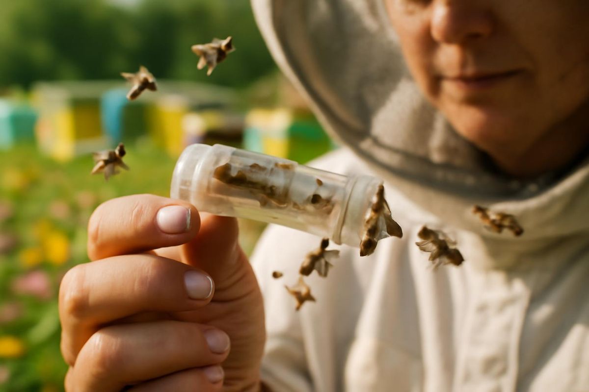 More beekeepers are using biotechnical methods to combat the Varroa mite, including confining…