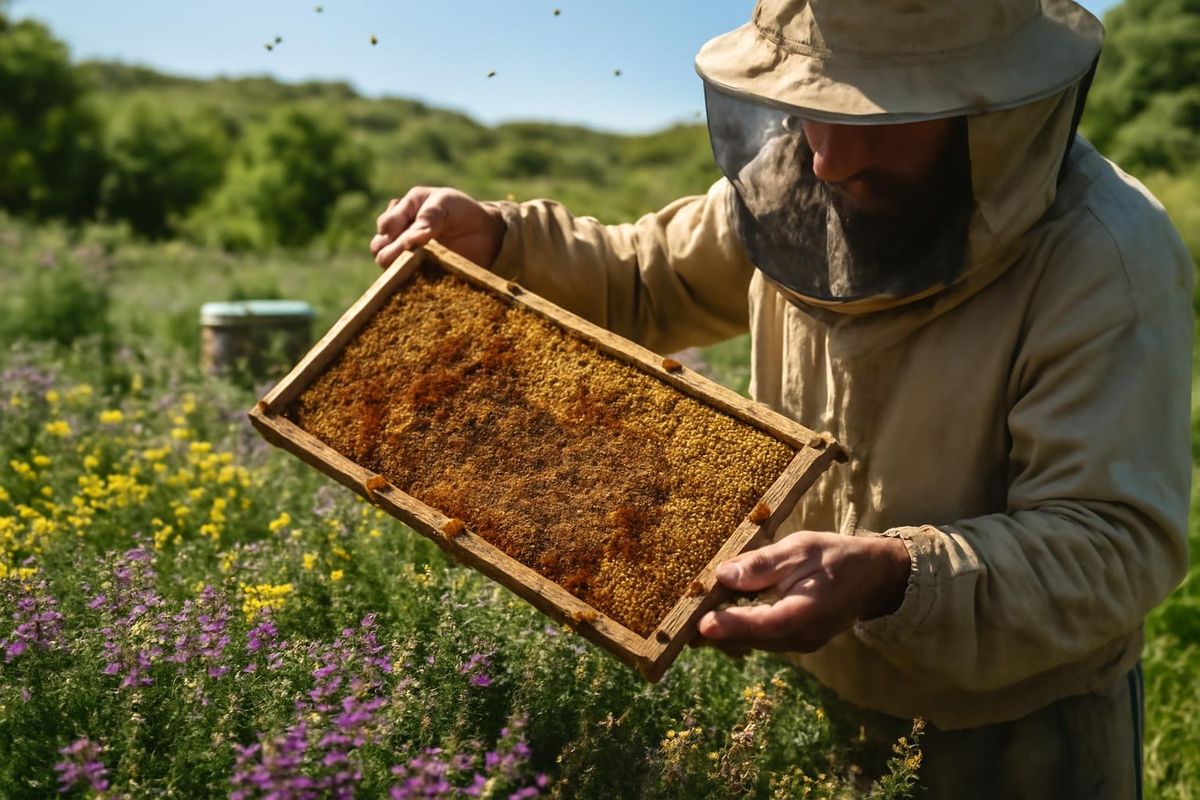 In Malatya's Darende district, Ayhan Tokgöz continues his family's beekeeping tradition with around 200 hives, producing organic honey. He emphasizes that the r
