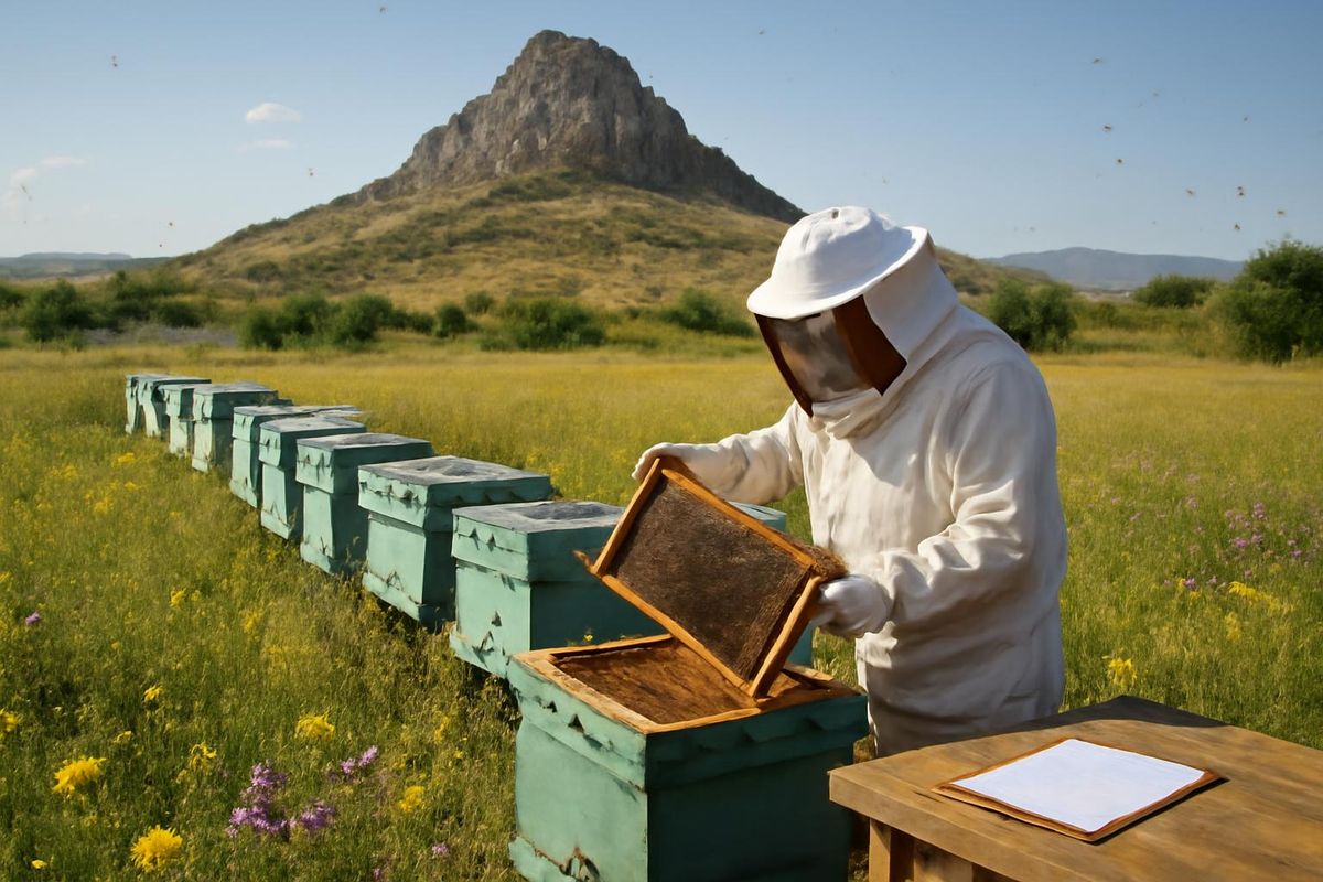 In Şuhut, Afyonkarahisar, beehives were inspected as part of field studies conducted by the technical teams of the Provincial Directorate of Agriculture and For