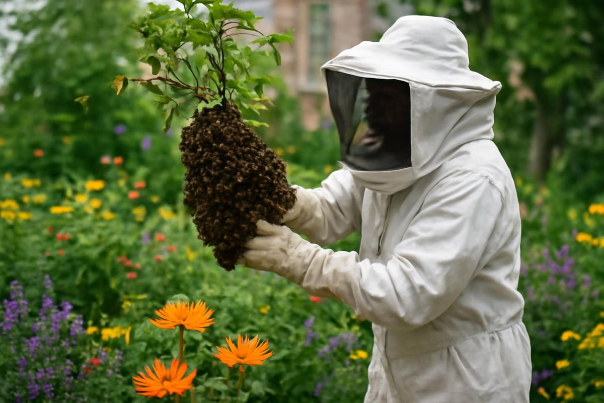 Der 42-jährige Clarence Chua aus Singapur hat sich darauf spezialisiert, Bienen in sichere…