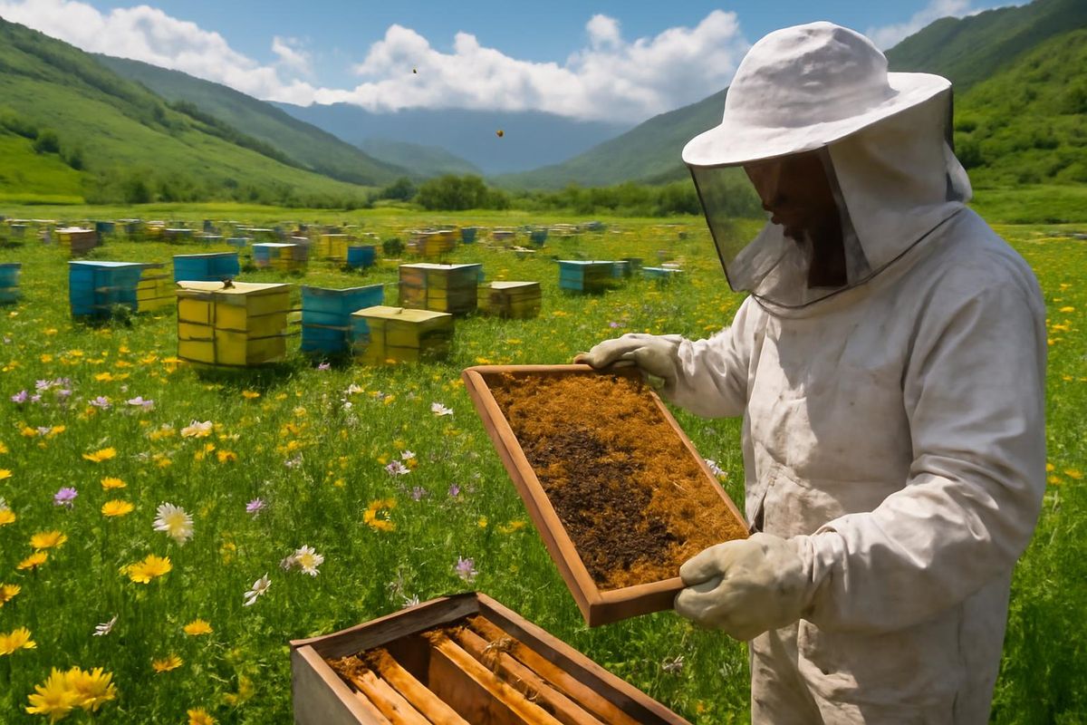 Le président de l'Union des producteurs de miel de Çatak, Semo, a annoncé que la production annuelle de miel atteindra 500 tonnes grâce à un soutien de 800 ruch