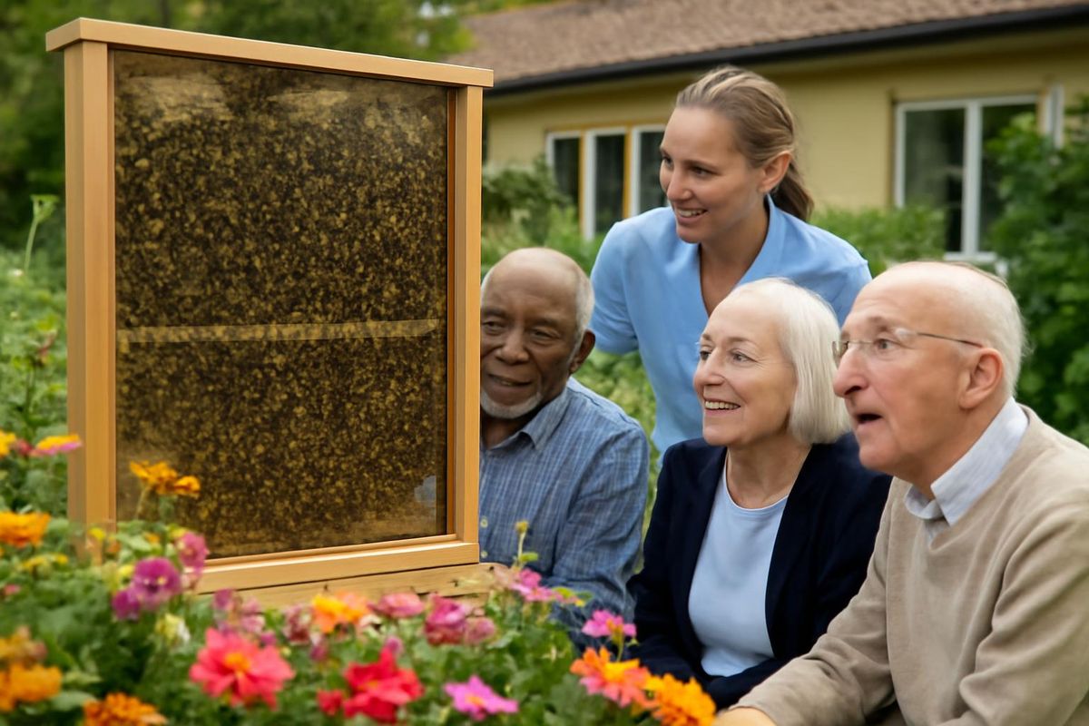 Ayrshire care home residents recently enjoyed a special event focused on bees, featuring the safe observation of over 12,000 bees. The activity took place at Gr