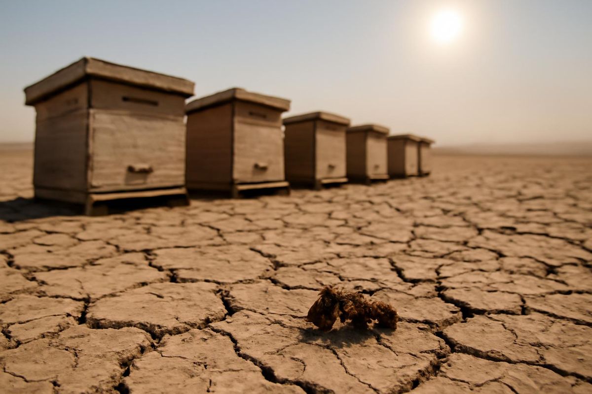 Die Honigbienen sterben, was auf den Klimawandel zurückzuführen ist