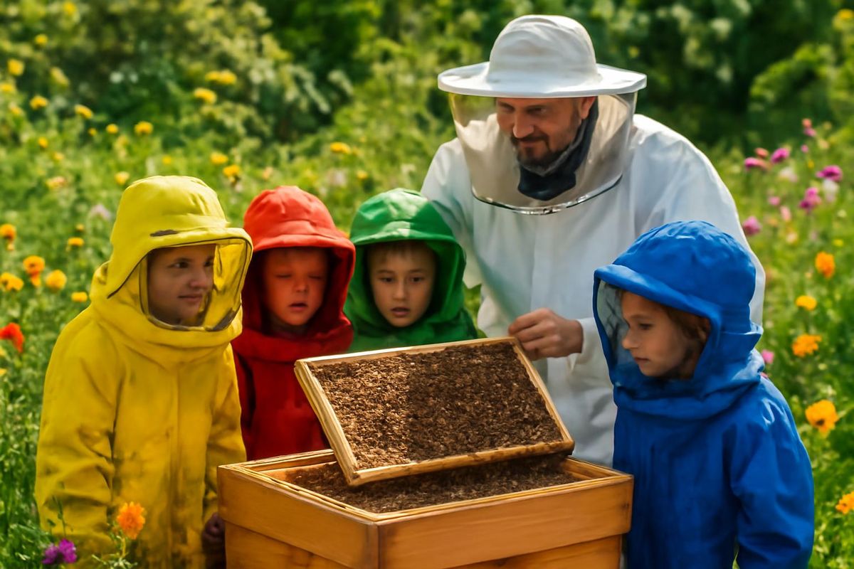 The "Cool Garden Wolves," a children's group from the Volkach Fruit and Horticultural Association, understand the vital role bees play in nature. To experience 