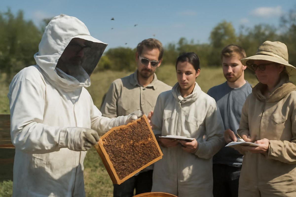 The Applied Modern Beekeeping Training continues at the Ardahan Caucasian Bee Production, Training, and Genetic Center, attracting beekeepers from various provi