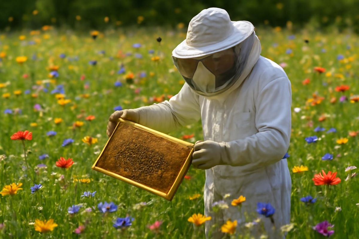 The pollen harvesting season has commenced in Buldan, Denizli, where bees collect from thousands of flowers, regarded as one of nature's greatest wonders. Local