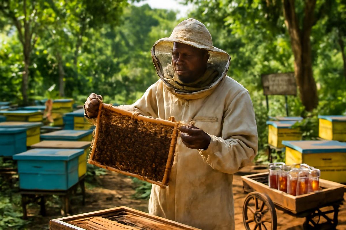 A beekeeper from Mpigi District has praised the government's Parish Development Model (PDM), noting that the Shs1 million he received has evolved into a success