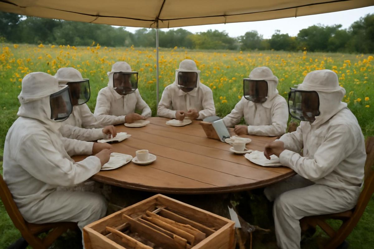 A meeting addressing the beekeeping sector was held with significant participation, featuring AK Party Kırklareli Deputy Ahmet Gökhan Sarıçam, Turkish Beekeeper