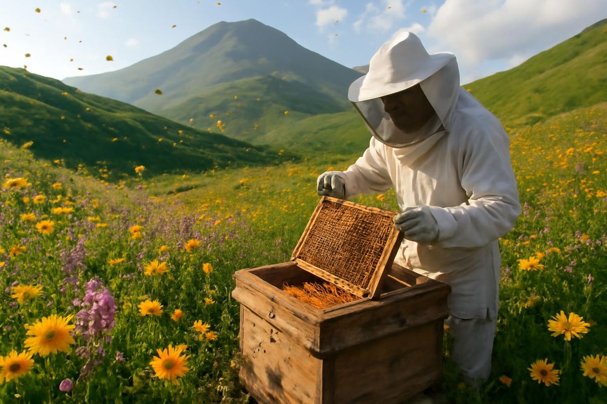 Bitlis' Adilcevaz district benefits from the rich flora and clean air at the foot of Mount Süphan, enhancing local beekeeping. This year, producers anticipate h