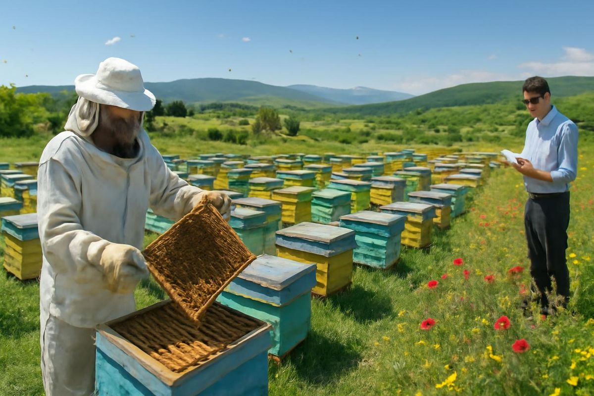 The District Agriculture and Forestry Directorate visited migratory beekeeping operations in Tavşanlı, Kütahya, to assess their current status. During the visit