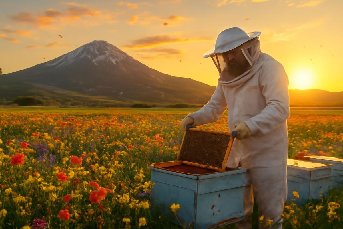 Beekeeping activities at the foothills of Mount Süphan in Aydınlar, a district of Adilcevaz in Bitlis, are showing promising results this year. The rich vegetat