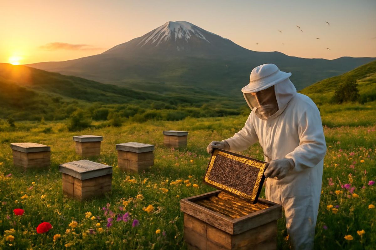 The rich flora and clean air at the foot of Mount Süphan in Bitlis herald a fruitful season for beekeepers. As honey production is expected to rise this year, l