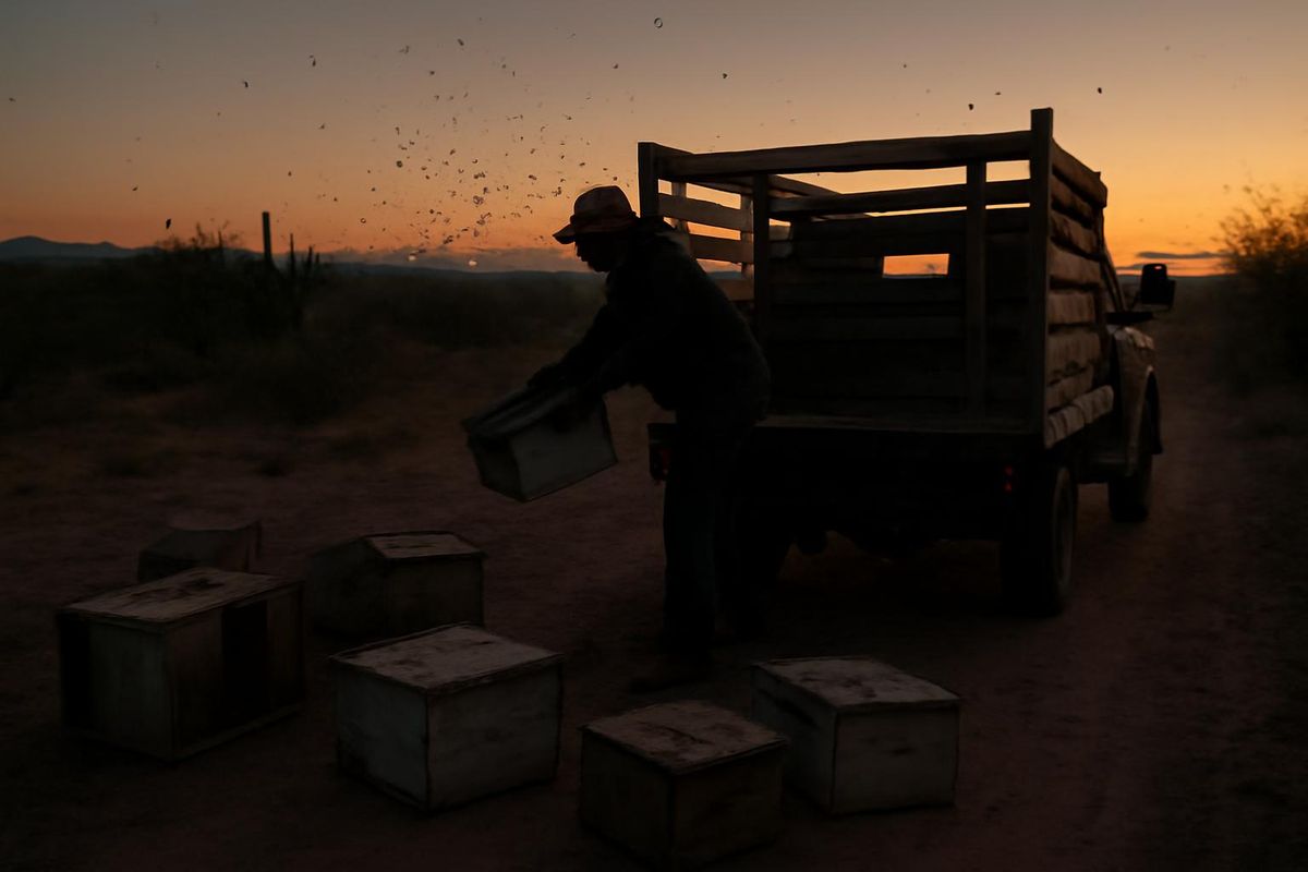 Dans la région de Fuerte Mayo, au Sud de Sonora, des apiculteurs dénoncent des vols de…