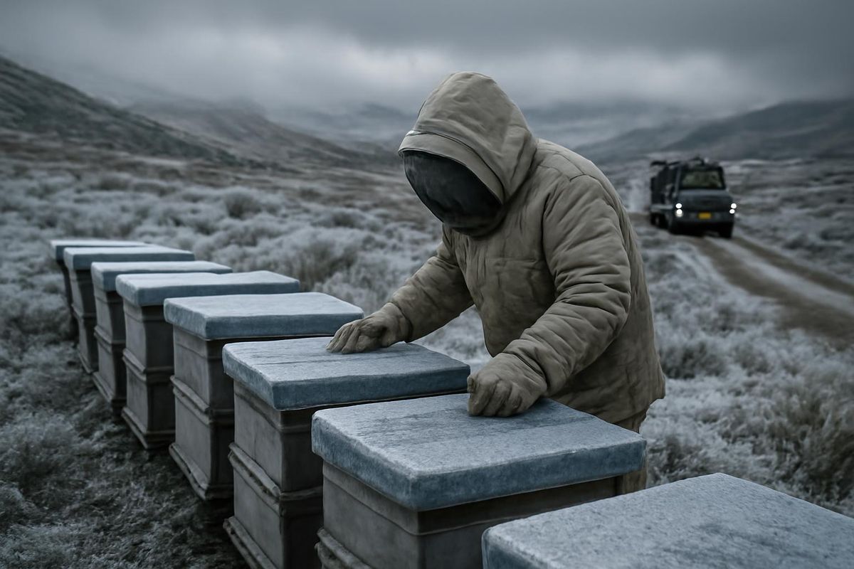 Die Frost- und Regenfälle stellen die Mitglieder der Asociación de Apicultores de…