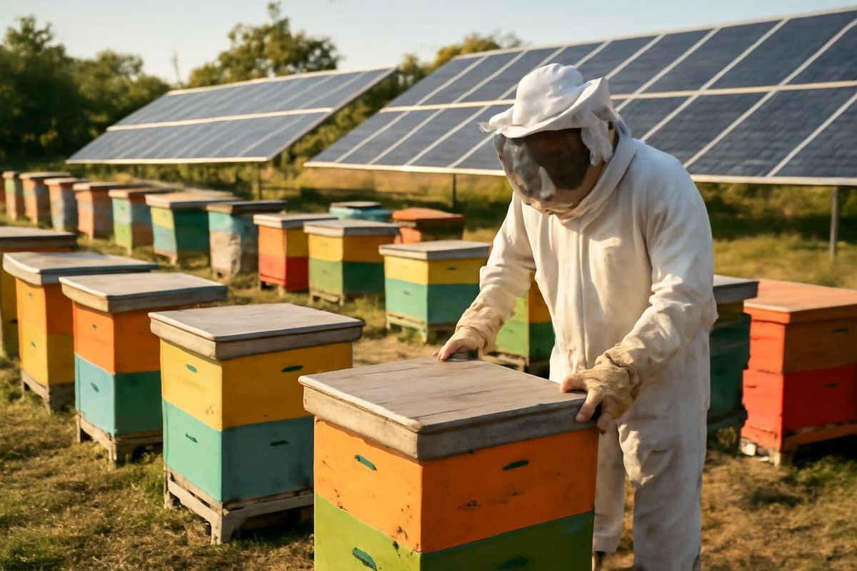 Die Darlington Beekeepers Association hat in ihrem Bildungszentrum Solarzellen installiert, um…