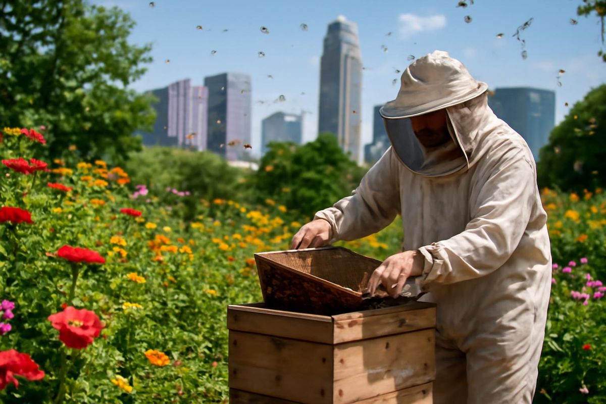 In Charlotte gewinnt die städtische Imkerei an Bedeutung durch ein Projekt, das Bienen schützt…