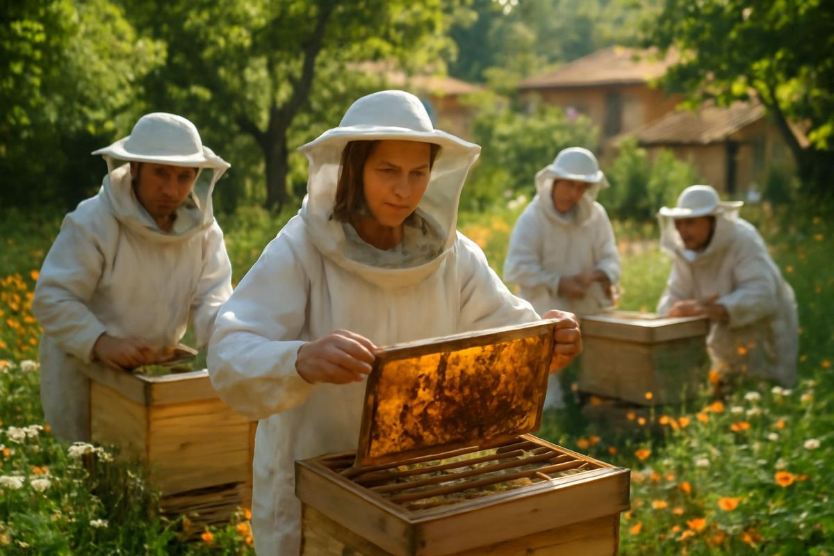 Dans le village de Kula, situé à Kırklareli, les femmes s'engagent dans l'apiculture pour…