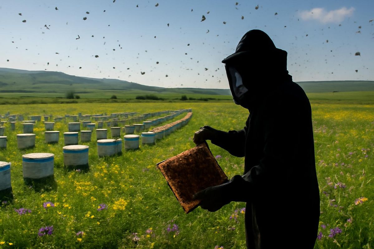 In der Stadt İdil, Şırnak, produzieren 53 Imker mit etwa 65 Millionen Bienen in 6.273…