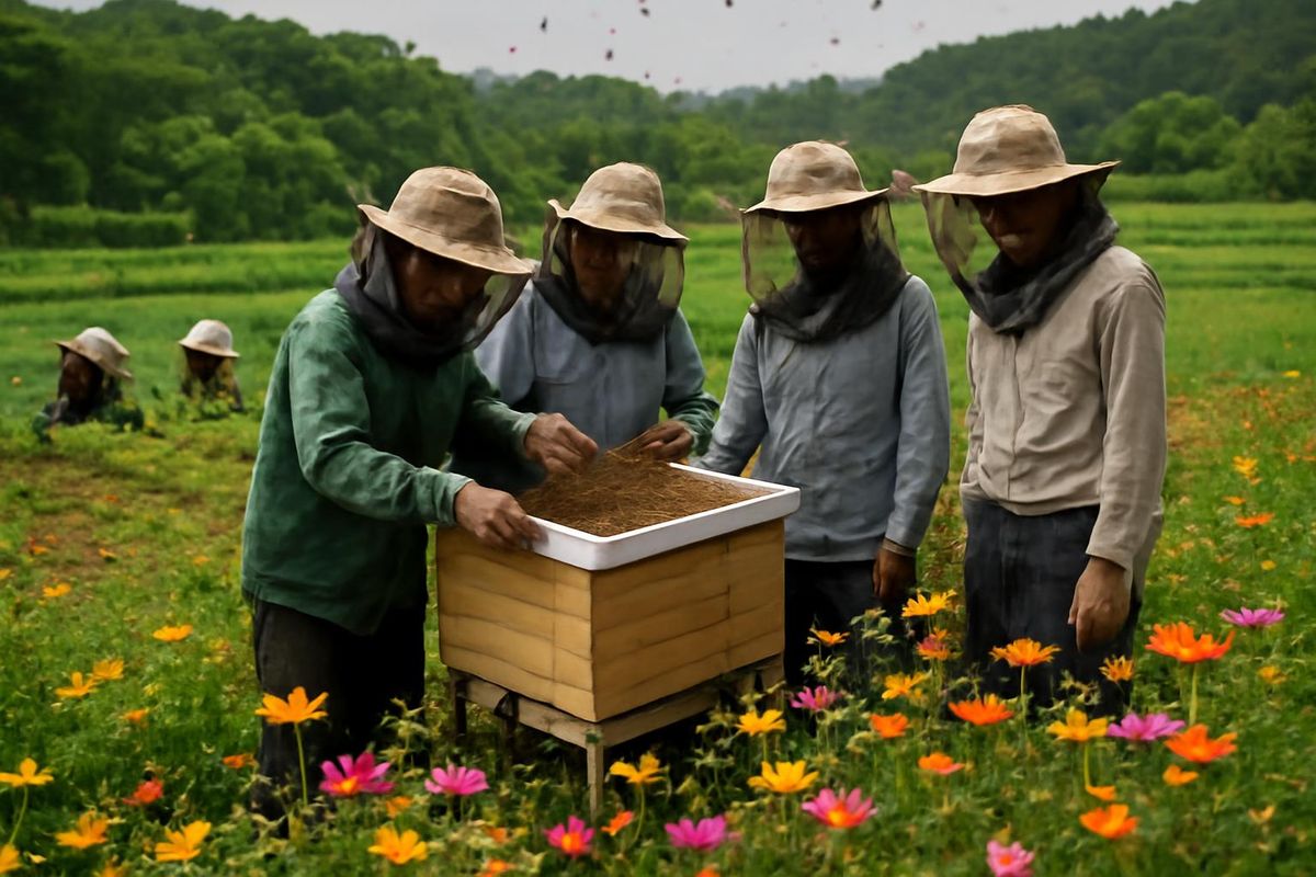 Since 2024, the Phu Tho Agricultural Advisory Center has been collaborating with local authorities to implement the project "Establishing a Model for Beekeeping