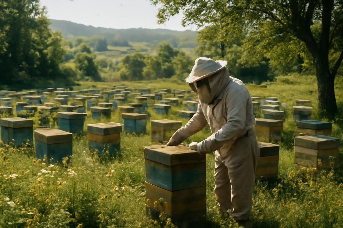 Javier Carracedo, a native of Sigüeya, unexpectedly turned beekeeping into his profession, starting with two hives from a neighbor who no longer wanted them. No