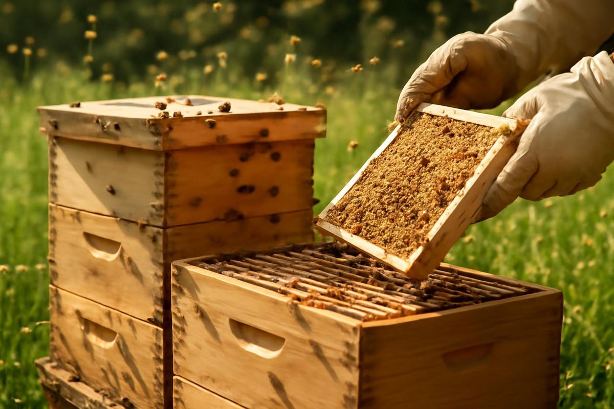 Der Langstroth-Kasten ist das am häufigsten verwendete Bienenstock-System in der modernen…