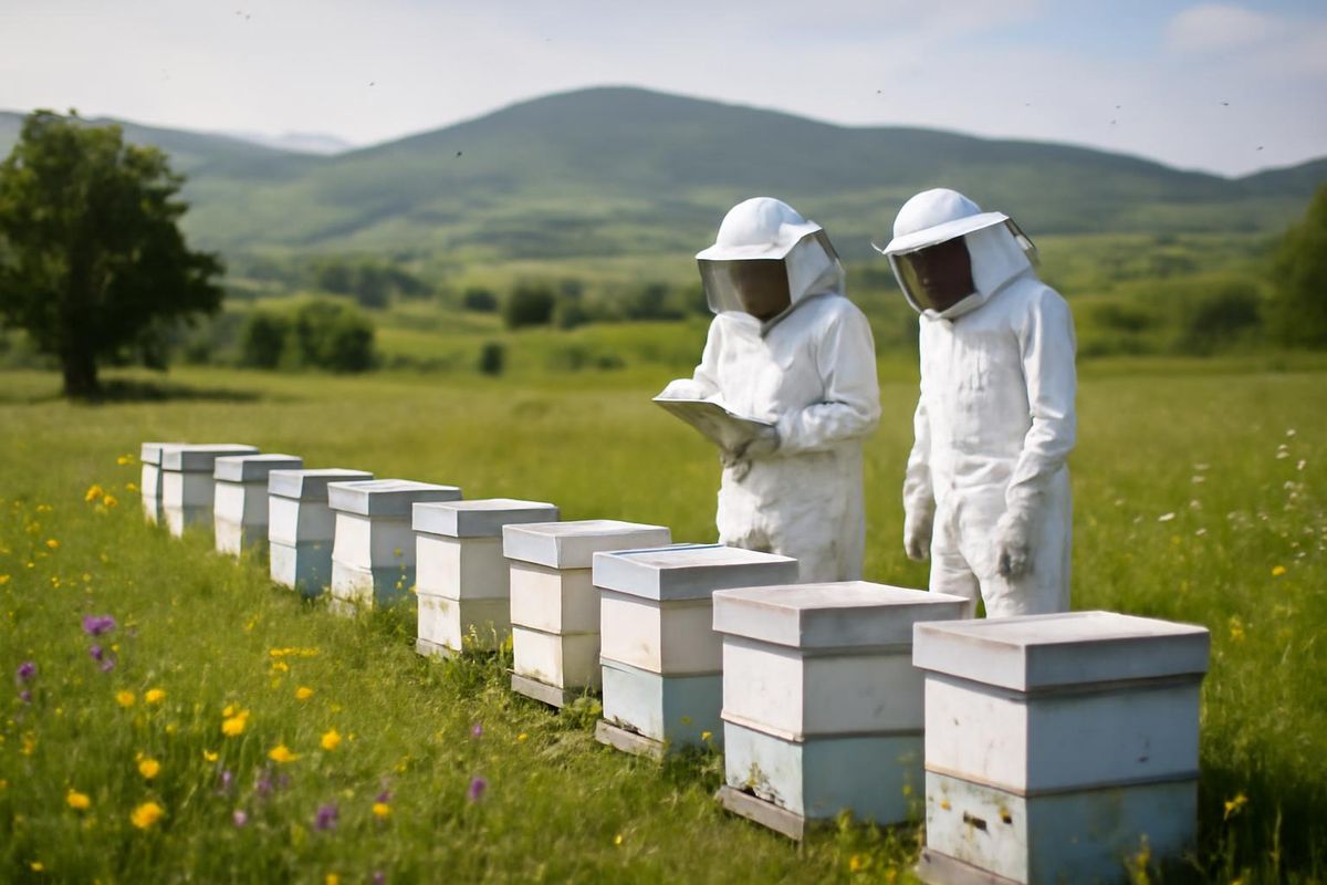 Im Bezirk Hüyük in Konya wurden Zählungen der Bienenstöcke in den Gebieten durchgeführt, in…