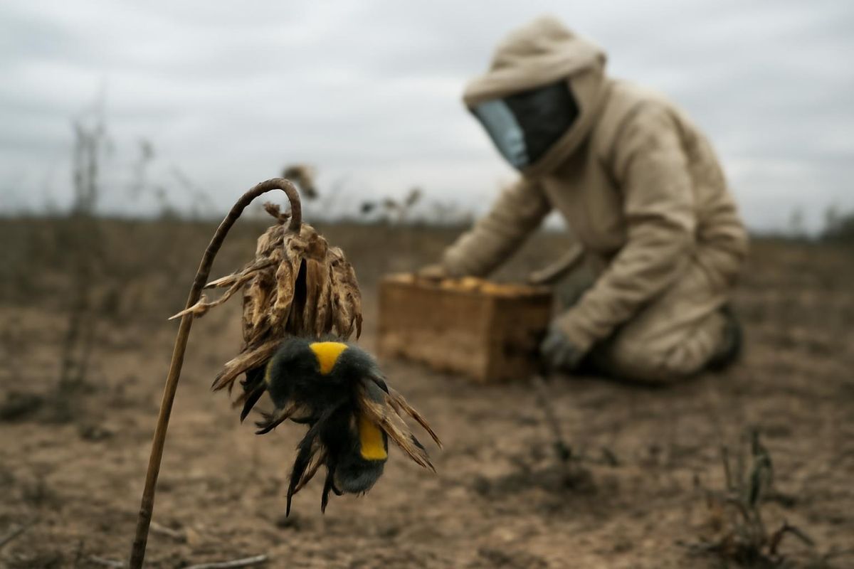 İngiltere, yazın dördüncü sıcak hava dalgasına hazırlanırken, bumblebee (bombus arısı)…