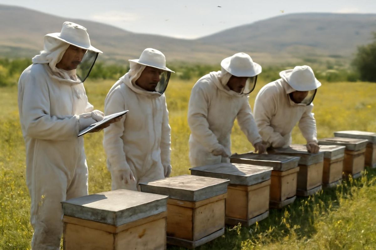 In Burdur, efforts to identify beehives as part of beekeeping support initiatives are ongoing