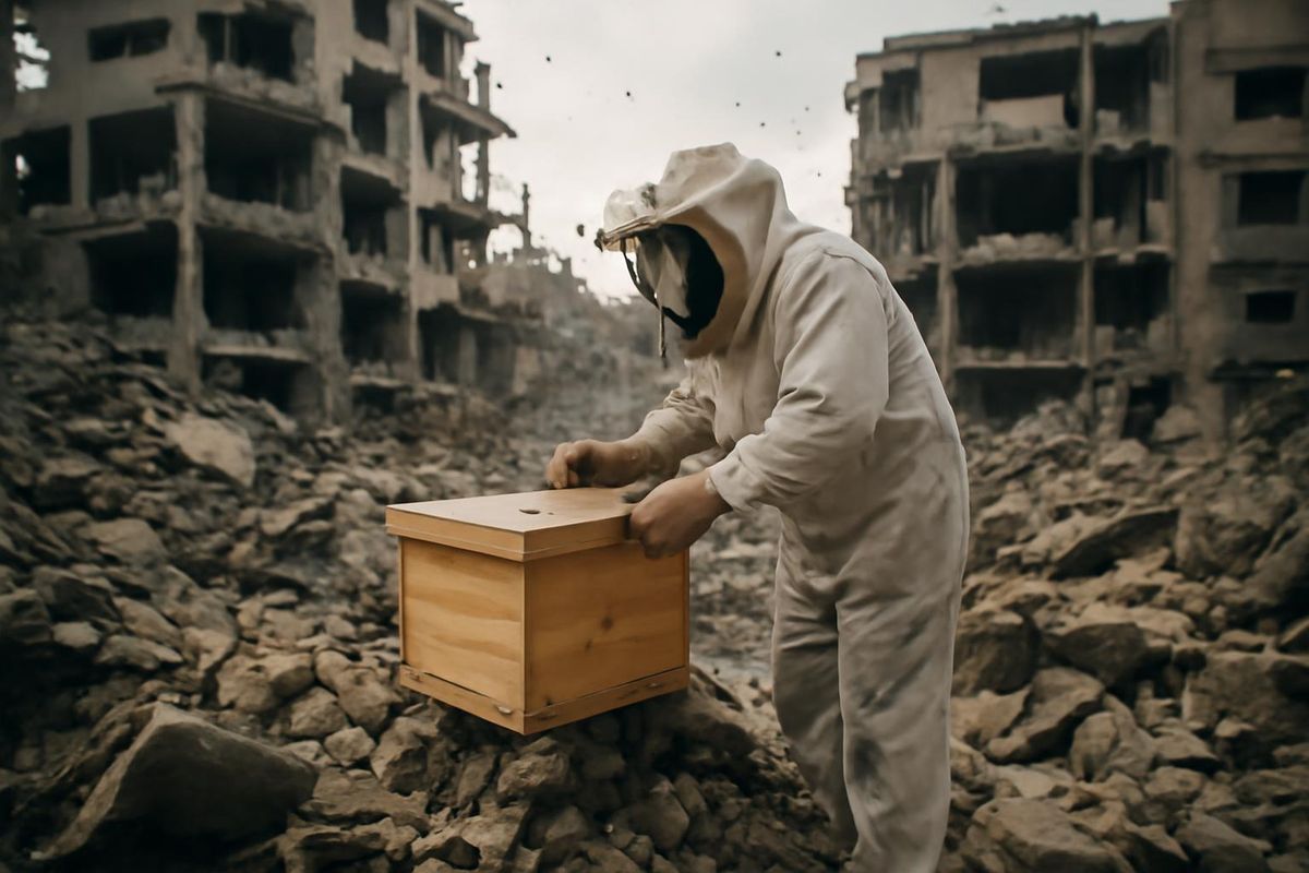 Der seit über zwei Jahren andauernde Krieg in Gaza hat die Honigproduktion nahezu zum…