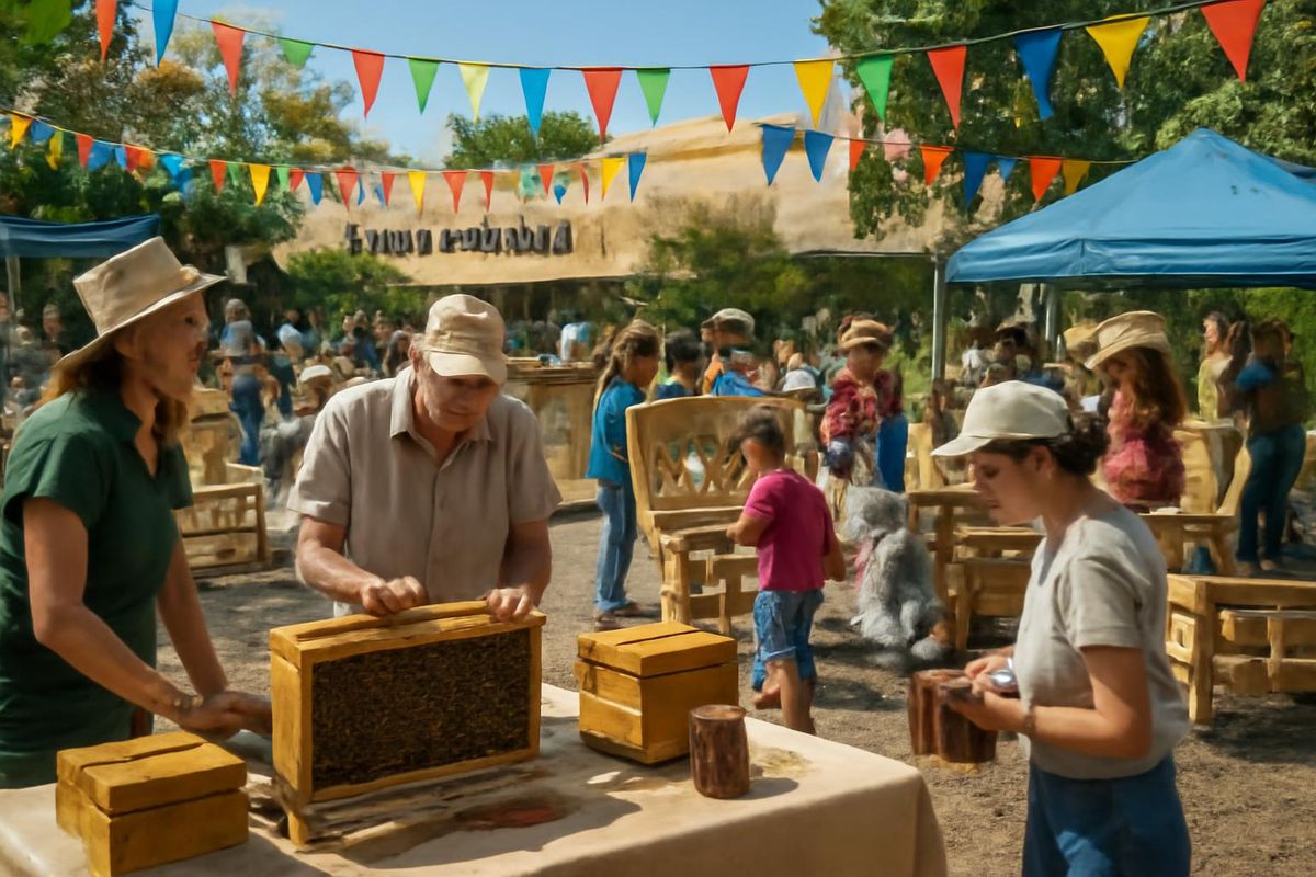 Karine Pouliquen, responsable du Centre d'Extension de l'équipe des abeilles du California…