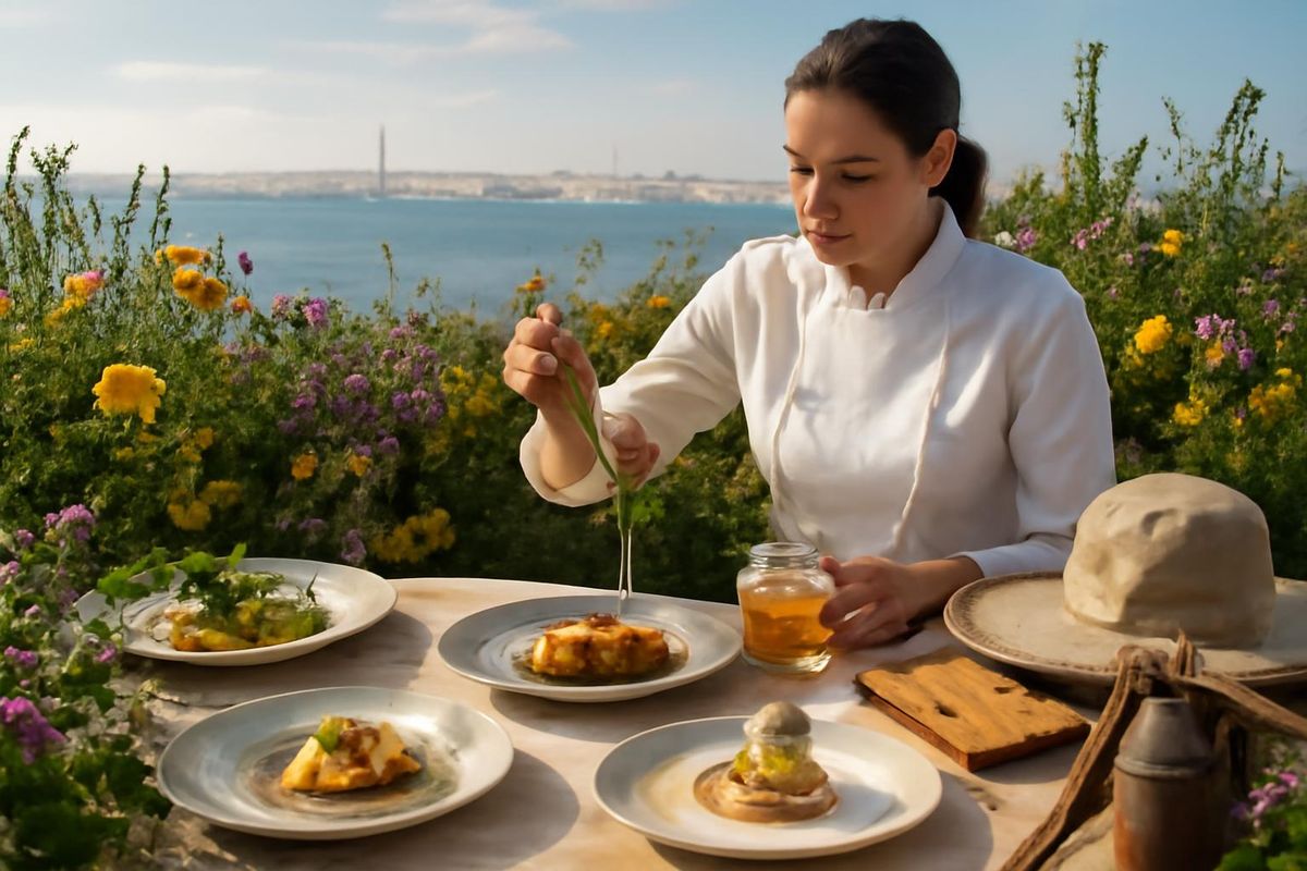 Cádiz Körfezi'nde düzenlenen özel bir gastronomi etkinliği, el yapımı balı, yerel ürünleri ve…