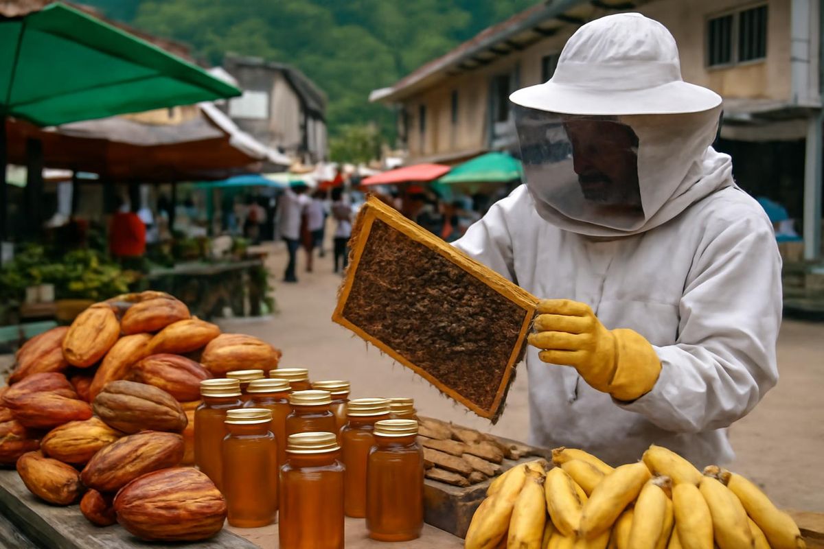 Peru'daki "Mercado peruano" programı, kakao, bal ve muzun Alto Huallaga bölgesinin gelişimine…