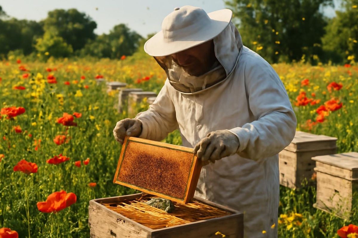 Nazmi Yılmaz, a beekeeper from Edirne, reported that the 2026 honey season has been fruitful,…