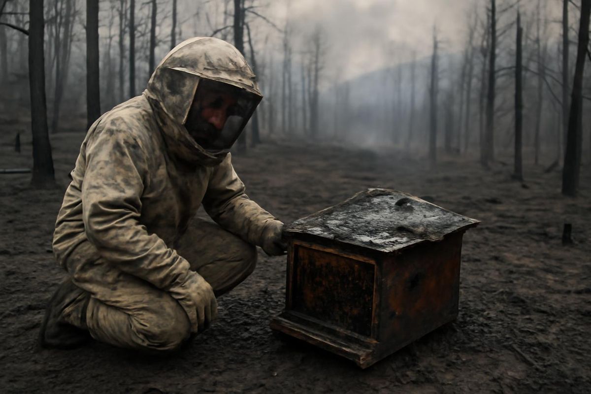 Der Brand in La Mierla hat die Imkerei in der Sierra Norte von Guadalajara stark…