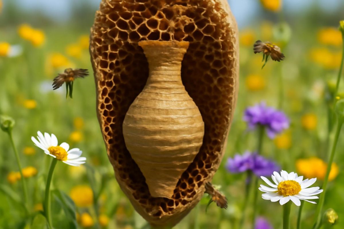 In der Gemeinde Buldan, Denizli, haben die als 'Sarıca arı' bekannten Wildbienen in leeren…