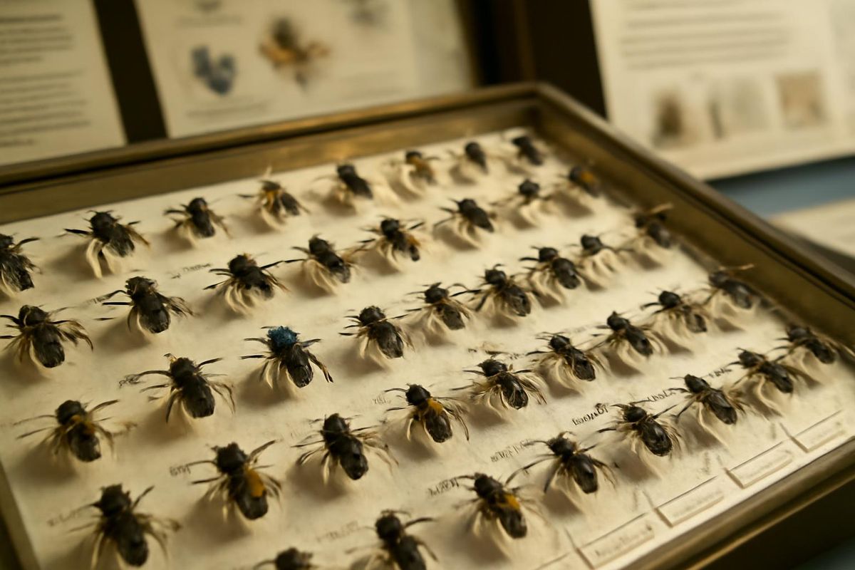 Bob Minckley, a professor at the University of Rochester, has an impressive collection of around 62,000 bee specimens, including a sweat bee named Lasioglossum 